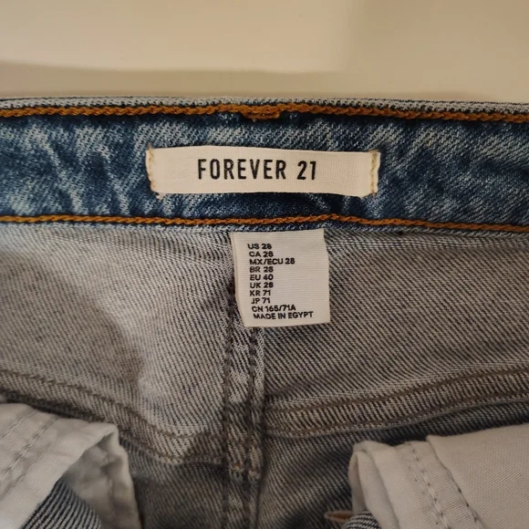 🔥 SALE 💯 Forever 21 Women's Blue Jeans - Size 28 - Picture 4 of 7
